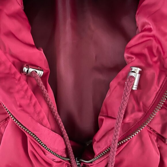 Vintage Eddie Bauer Women Goose Down Parka Size S Red 80s 90s Ski Quiet Luxury - Picture 11 of 13